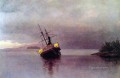 Wreck of the Ancon in Loring Bay luminism seascape Albert Bierstadt